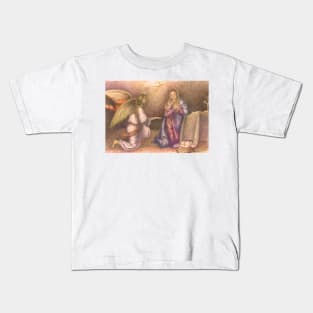 Mary and the Angel. Kids T-Shirt